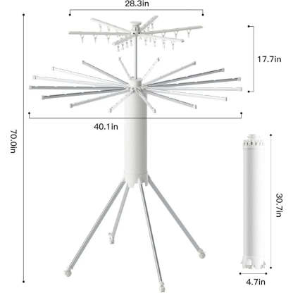 Double Layer Compact Clothes Drying Rack