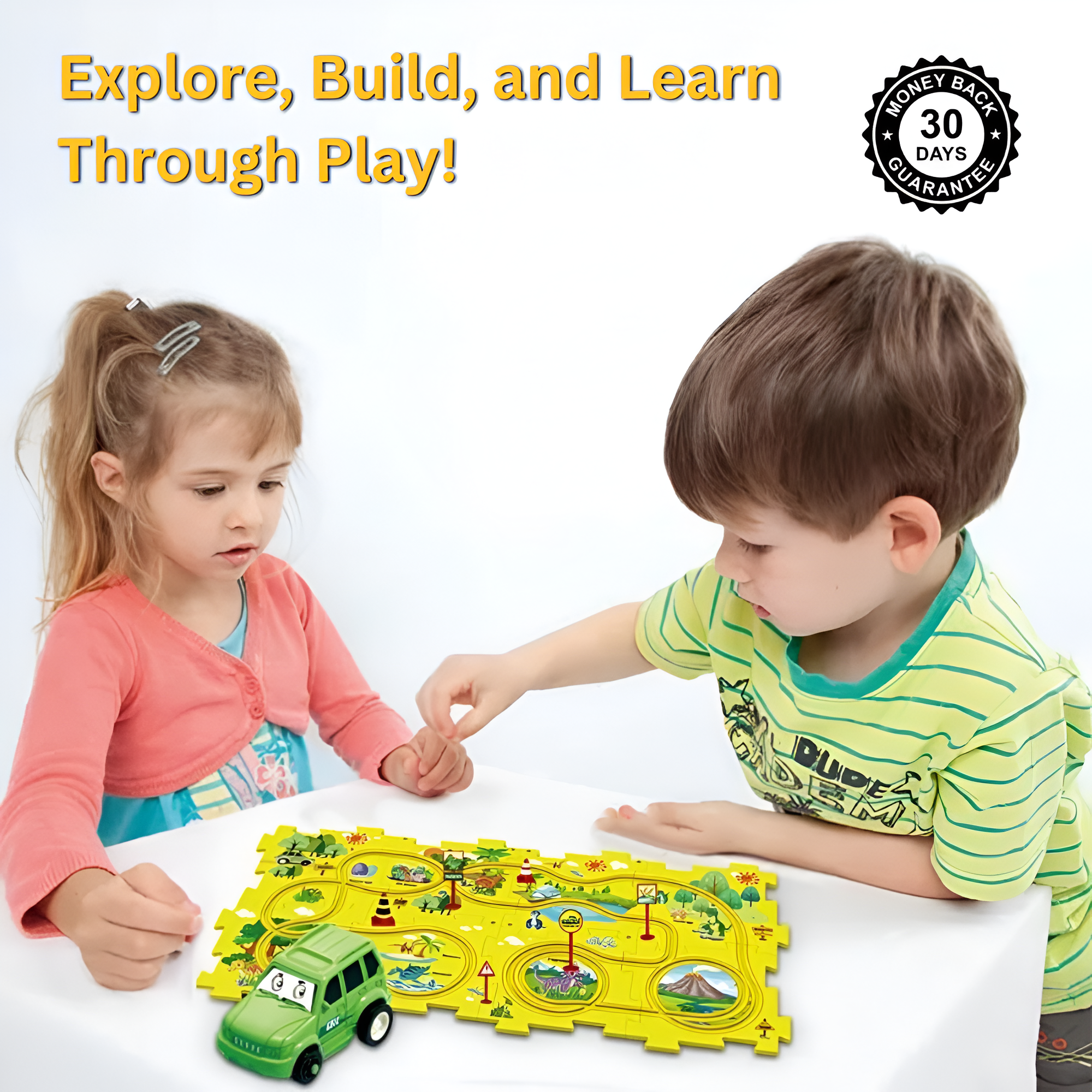 SpidMated™- Track Puzzle City Scene Set