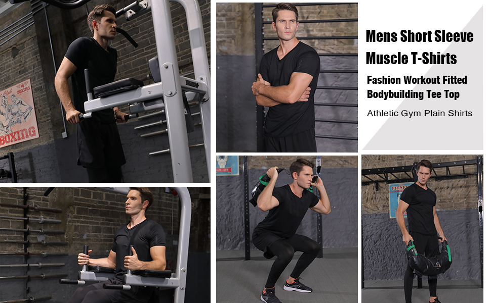 Men's Muscle Workout Athletic T-shirts