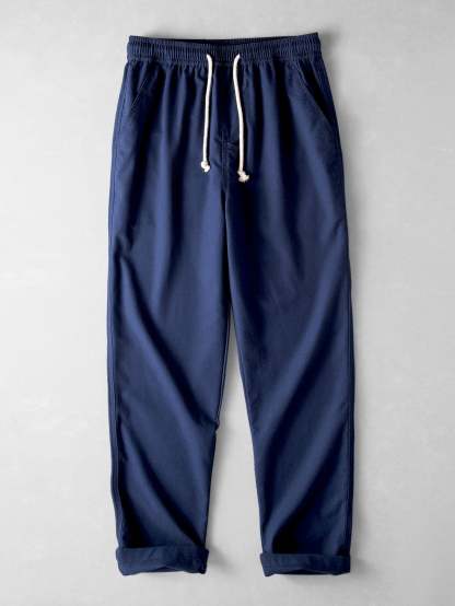 Straight Leg Linen Pants