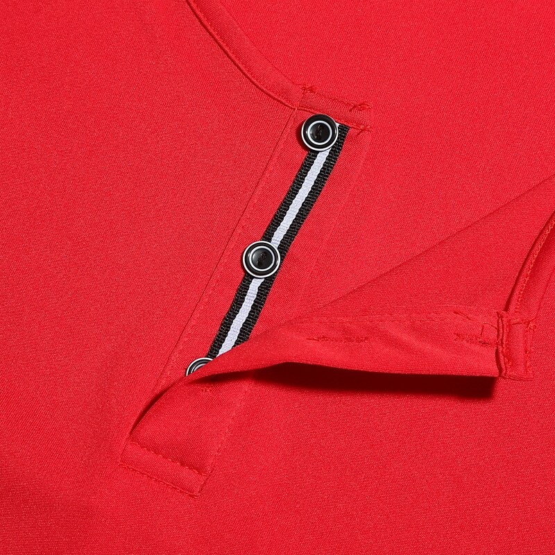 Men's Henley Shirt T shirt Solid Color