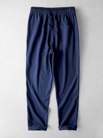 Straight Leg Linen Pants