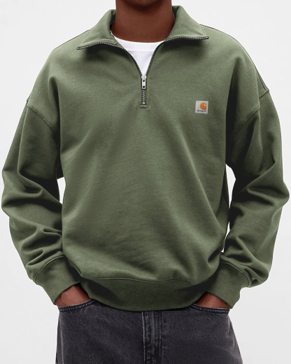 Men's casual half zip sweatshirt