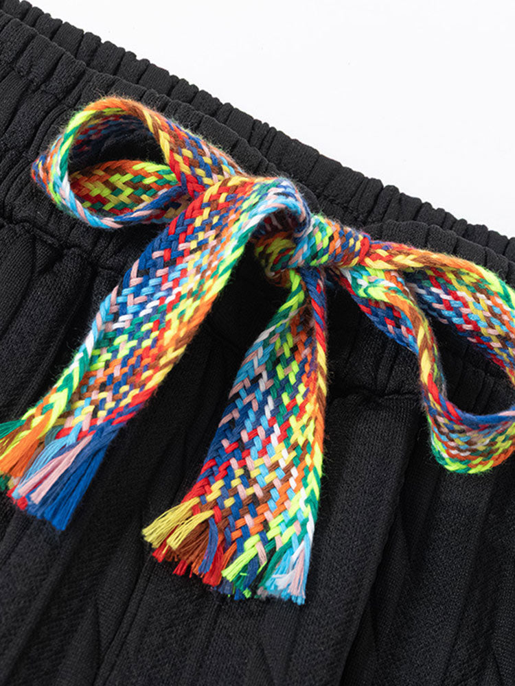 Relax Fit Twist Jacquard Crew Neck Sweatshirt & Twisted Jacquard Straight Leg Pants