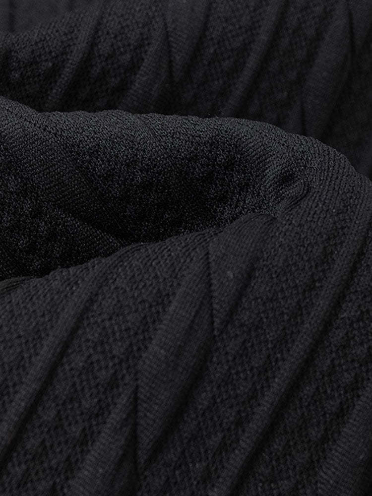 Relax Fit Twist Jacquard Crew Neck Sweatshirt & Twisted Jacquard Straight Leg Pants