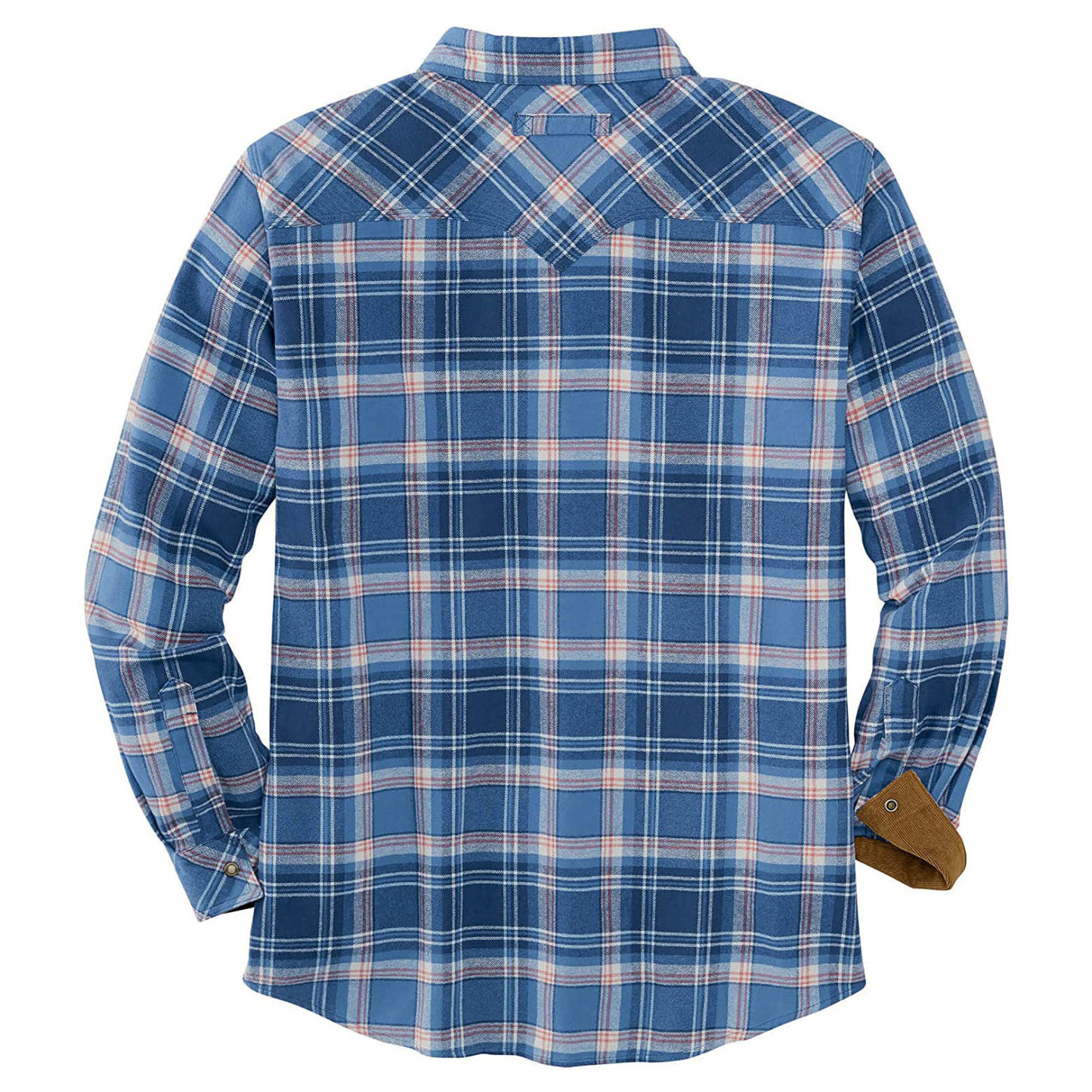 Men's Cotton Long Sleeve Button Up Casual Plaid Flannel Shirt