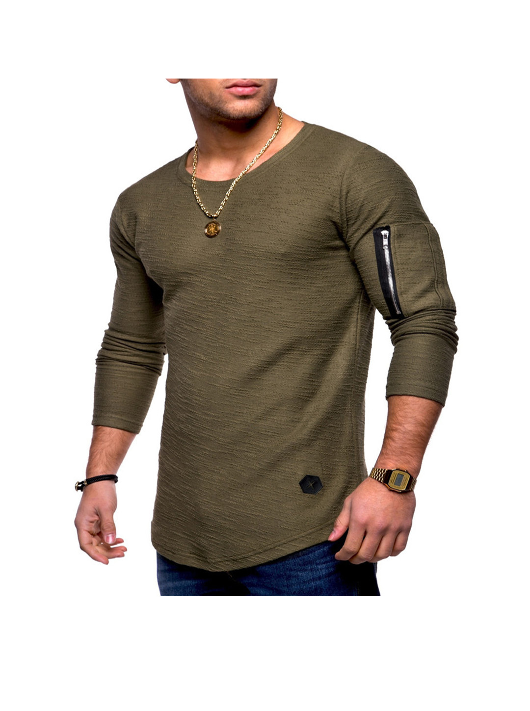 Zachary Solid Color T-shirt