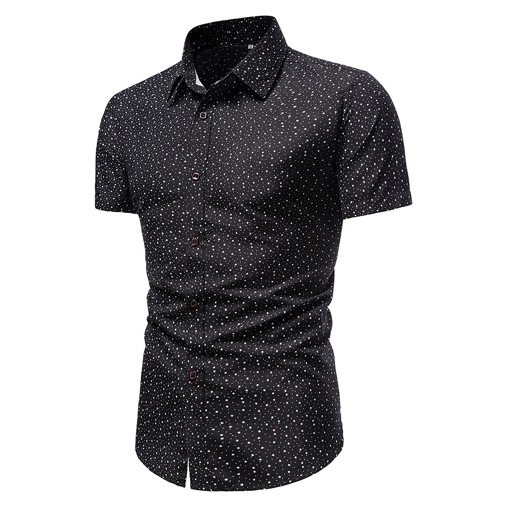 Men's Shirt Graphic Classic Collar Casual Daily Short Sleeve Tops