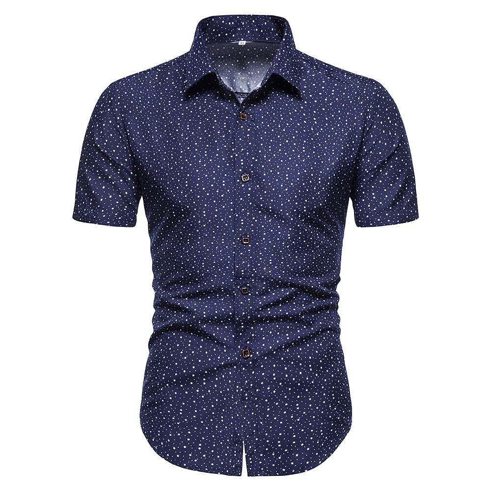Men's Shirt Graphic Classic Collar Casual Daily Short Sleeve Tops