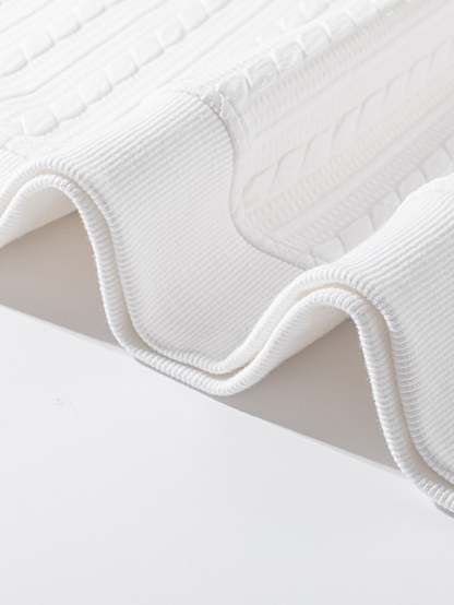 Relax Fit Twist Jacquard Crew Neck Sweatshirt & Twisted Jacquard Straight Leg Pants