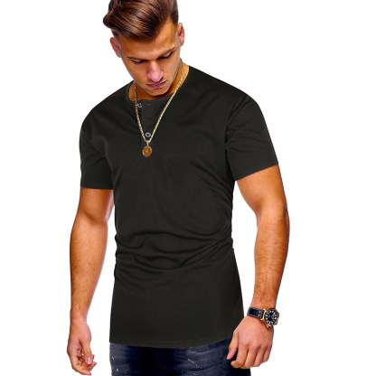 Men's Henley Shirt T shirt Solid Color