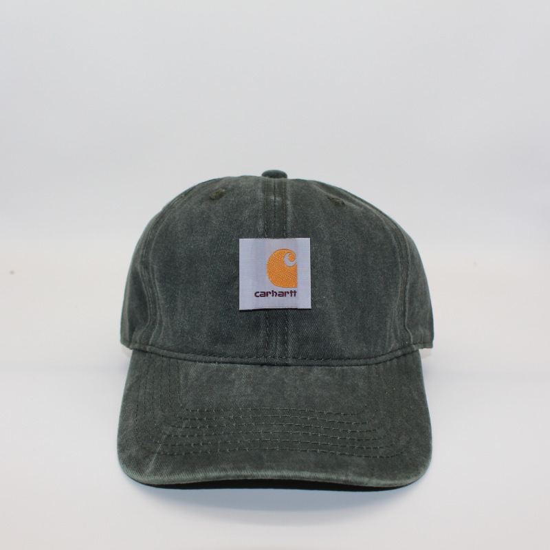 Washed Old Neutral Baseball Cap Soft Top Curved Along Cap