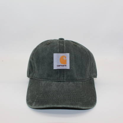 Washed Old Neutral Baseball Cap Soft Top Curved Along Cap