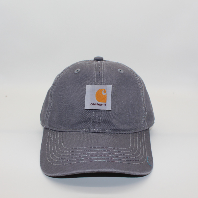 Washed Old Neutral Baseball Cap Soft Top Curved Along Cap