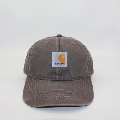 Washed Old Neutral Baseball Cap Soft Top Curved Along Cap