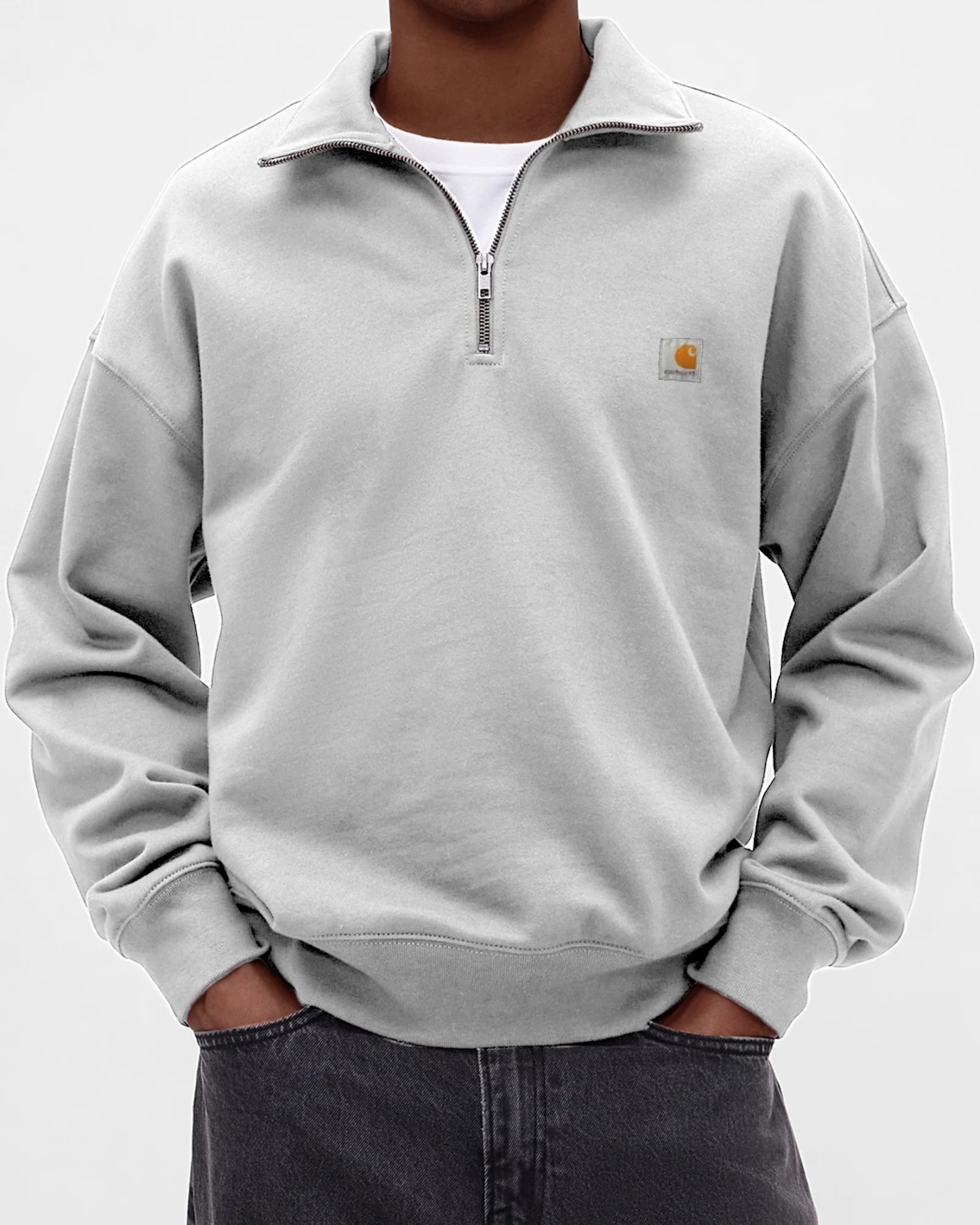 Men's casual half zip sweatshirt