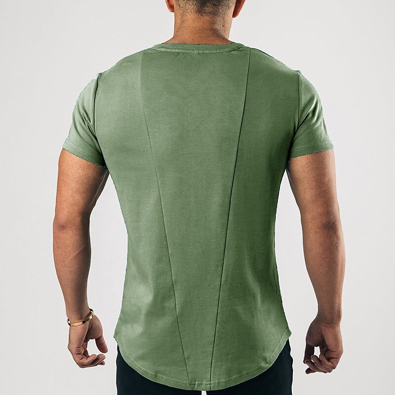 Men's Henley Shirt T shirt Solid Color