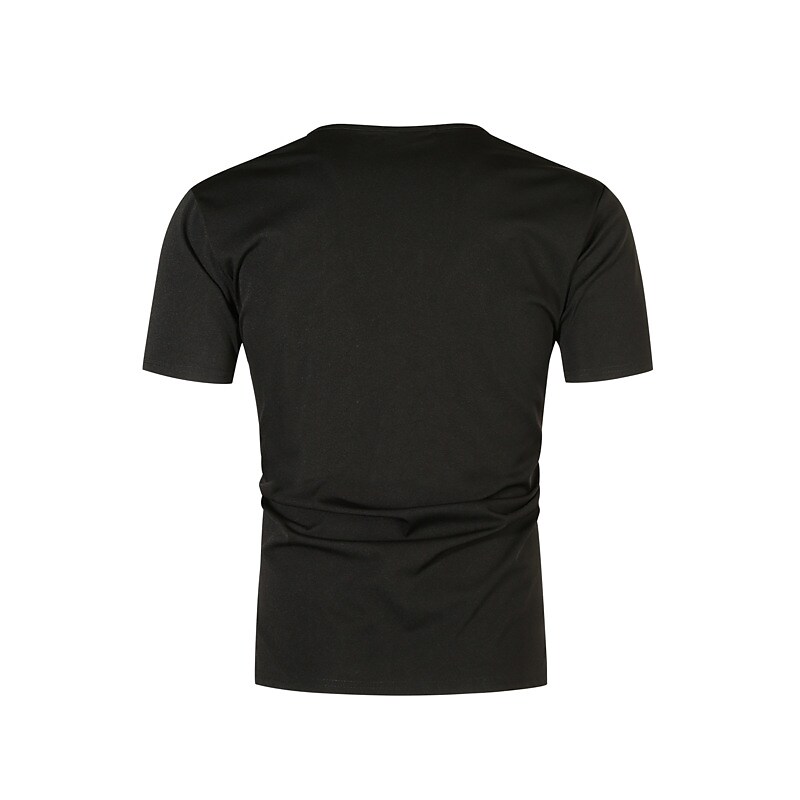 Men's Henley Shirt T shirt Solid Color