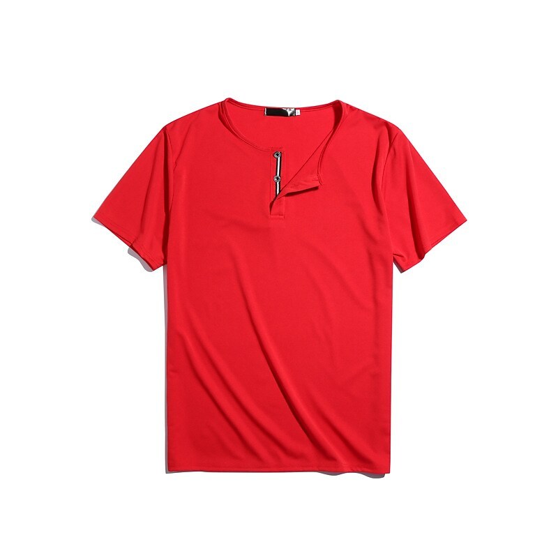 Men's Henley Shirt T shirt Solid Color