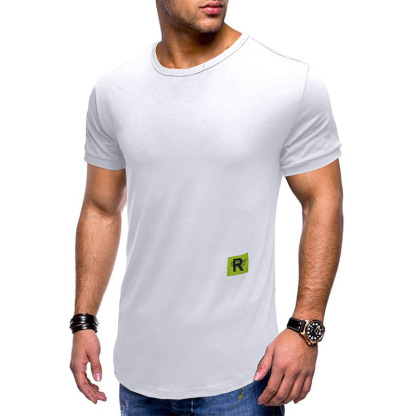 Alan Solid Color Crew Neck T-Shirt