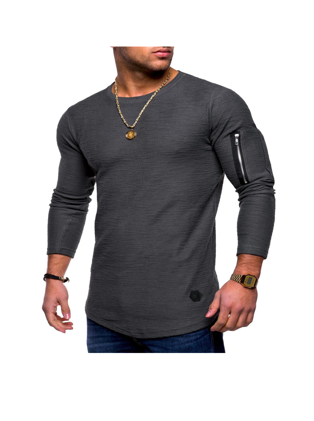 Zachary Solid Color T-shirt