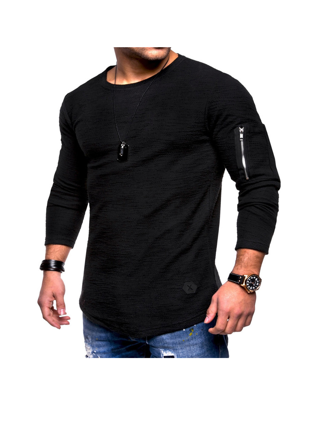 Zachary Solid Color T-shirt