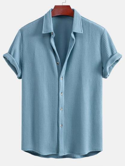 Waffle Button Up Shirt