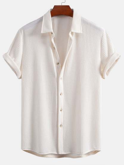 Waffle Button Up Shirt