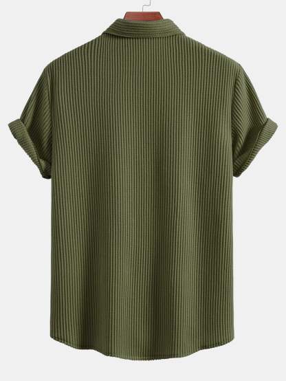 Waffle Button Up Shirt