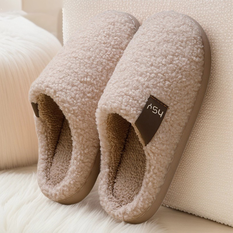 Women's Fuzzy Slip-on Slippers Warm Cozy Soft Lightweight Memory Foam Indoor House Shoes  ( BUY 2 FREE SHIPPING )