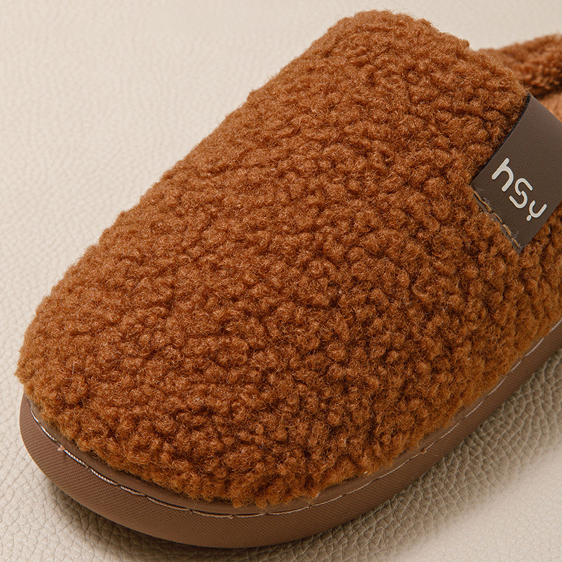 Women's Fuzzy Slip-on Slippers Warm Cozy Soft Lightweight Memory Foam Indoor House Shoes  ( BUY 2 FREE SHIPPING )