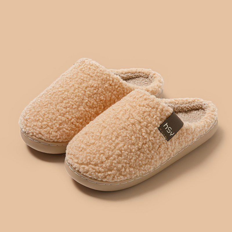 Women's Fuzzy Slip-on Slippers Warm Cozy Soft Lightweight Memory Foam Indoor House Shoes  ( BUY 2 FREE SHIPPING )