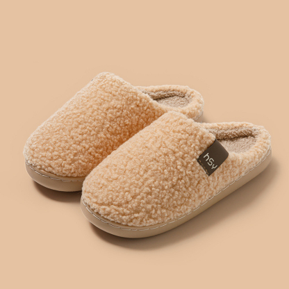 Women's Fuzzy Slip-on Slippers Warm Cozy Soft Lightweight Memory Foam Indoor House Shoes  ( BUY 2 FREE SHIPPING )