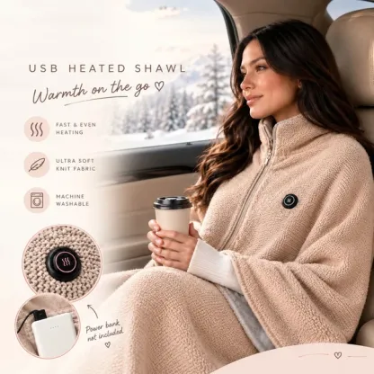 🔥 Electric Heated Shawl Blanket for You– Cozy Warmth & Comfort 🧣✨