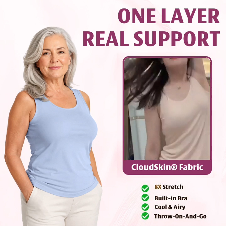 Pay 1 Get 3 - Soft Built-In Bra Tank Top for Women