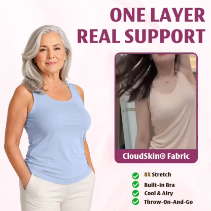 Pay 1 Get 3 - Soft Built-In Bra Tank Top for Women