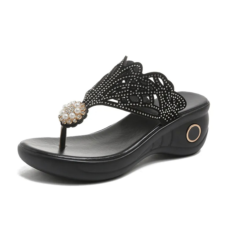 Women's Rhinestone Bohemian Slippers