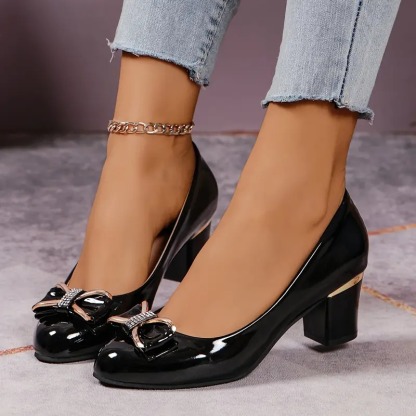 Rhinestone Bowknot Elegant Pumps