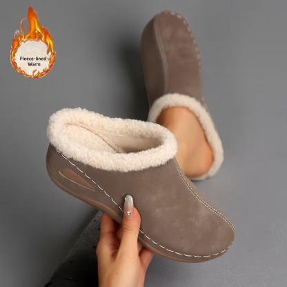 Women's Cozy Fleece Lined Slip-On Loafers