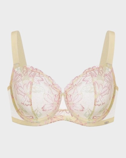 Pay 1 Get 3 - Floral Lace Plus Size Unlined Minimizer Bra
