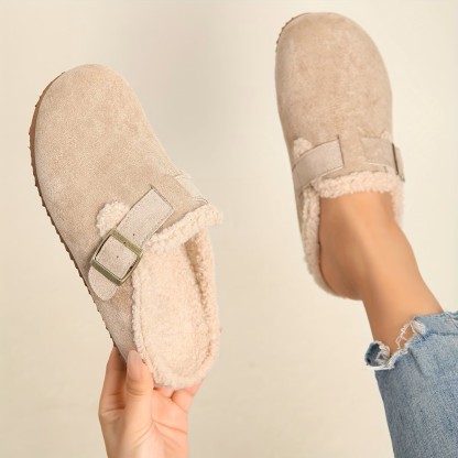 Versatile Fleece-Lined Warm Mule Shoes ( BUY 2 FREE SHIPPING )