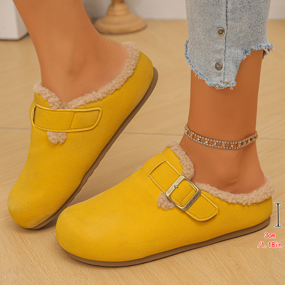 Versatile Fleece-Lined Warm Mule Shoes ( BUY 2 FREE SHIPPING )