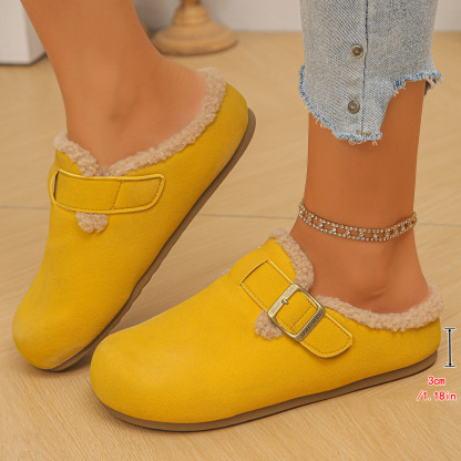 Versatile Fleece-Lined Warm Mule Shoes ( BUY 2 FREE SHIPPING )