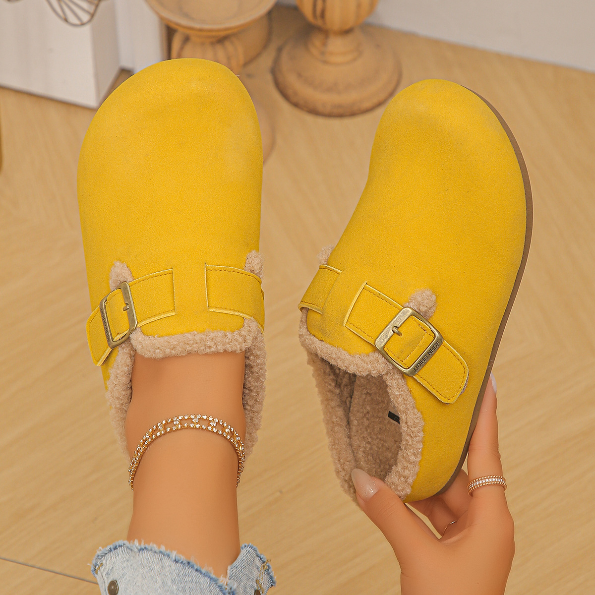 Versatile Fleece-Lined Warm Mule Shoes ( BUY 2 FREE SHIPPING )