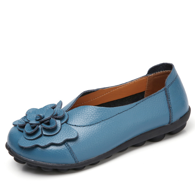 Orthopedic Flower Loafers In Breathable Leather - BUY 2 FREE SHIPPING