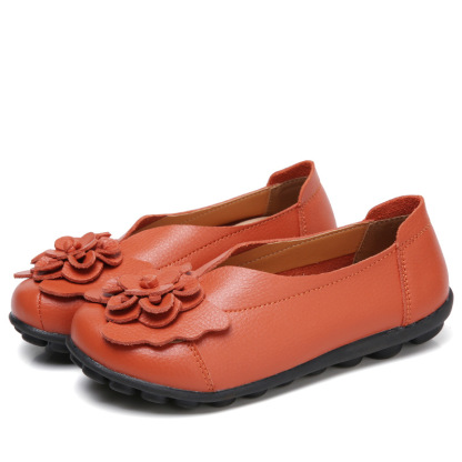 Orthopedic Flower Loafers In Breathable Leather - BUY 2 FREE SHIPPING