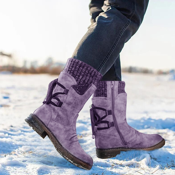 🔥Clearance Sale 60% OFF - Women's Winter Warm Back Lace Up Snow Boots
