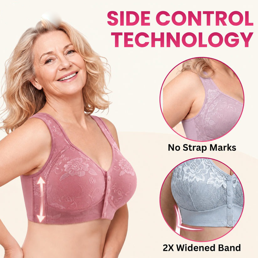 Pay 1 Get 3 - Front Closure Breathable Cotton Lifting Bra