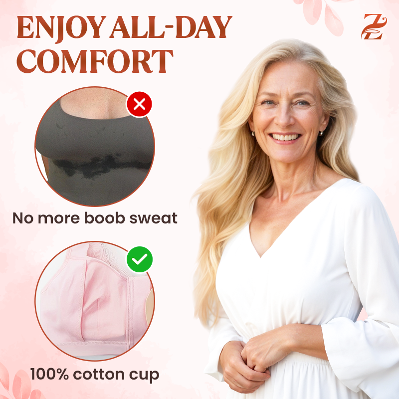 BUY ONE GET ONE FREE 🔥 ZipComfy - Comfy & Feminine Front Zipper Bra