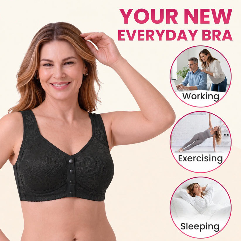 Pay 1 Get 3 - Front Closure Breathable Cotton Lifting Bra